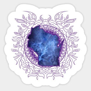 Wisconsin Mandala Sticker